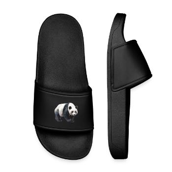 Panda - Claquettes enfant - noir - Devant