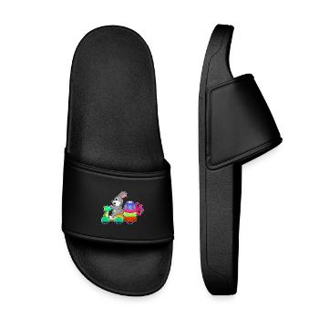 Service de livraison de Pâques Bunny - Claquettes enfant - noir - Devant