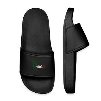 I love Rome, elegant minimalist design - Kids’ Pool Sliders - black - Front