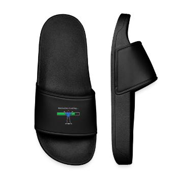 Motivation Loading… Please Wait - Kids’ Pool Sliders - black - Front