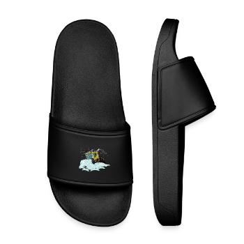 pelle à neige jaune - Claquettes enfant - noir - Devant