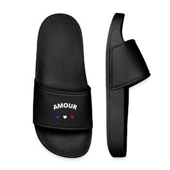 Amour - Claquettes enfant - noir - Devant