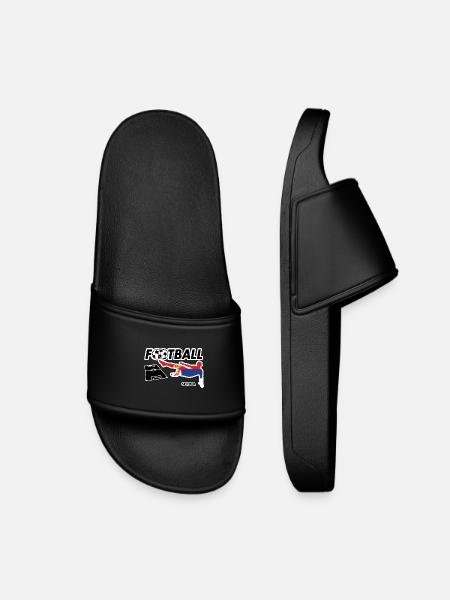 Football Fever Serbia - Kids’ Pool Sliders - black