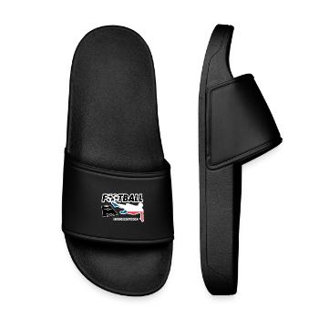 La fièvre du football République tchèque - Claquettes enfant - noir - Devant