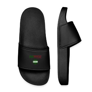 Fierté portugaise, j’adore le Portugal - Claquettes enfant - noir - Devant