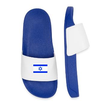Israel Flag Flag Coat of Arms Star of David Jerusalen - Kids’ Pool Sliders - royal blue - Front