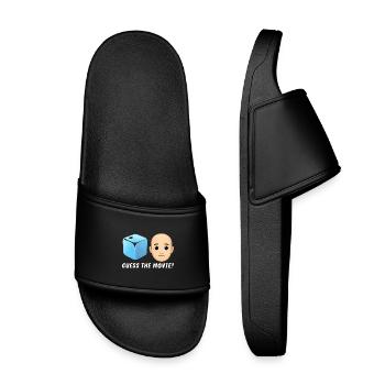 Movie Mystery Design - Kids’ Pool Sliders - black - Front