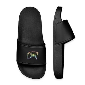 téléphone - Claquettes enfant - noir - Devant