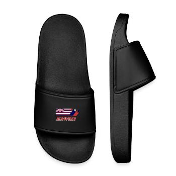 Cadeau de drapeau hawaï Honolulu - Claquettes enfant - noir - Devant