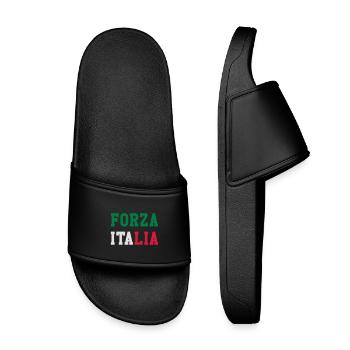 [ Forza Italia ] - Kids’ Pool Sliders - black - Front
