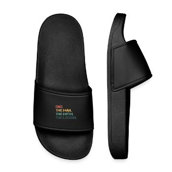 Dad The Man The Myth The Legend Father's Day - Claquettes enfant - noir - Devant