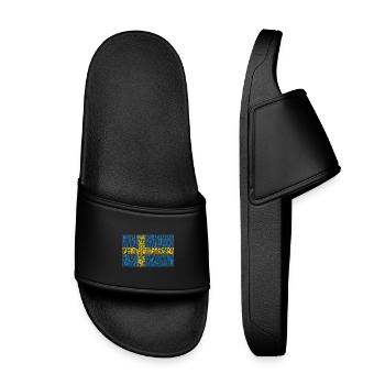 Sweden flag - Kids’ Pool Sliders - black - Front