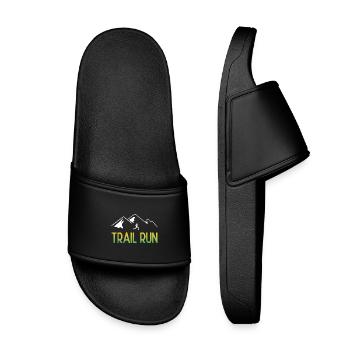 Trail Run - Kids’ Pool Sliders - black - Front
