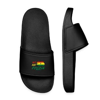 Nous sommes la Bolivie - Claquettes enfant - noir - Devant