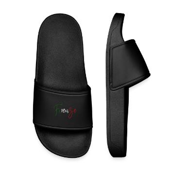 J’adore Florence, design minimaliste élégant - Claquettes enfant - noir - Devant