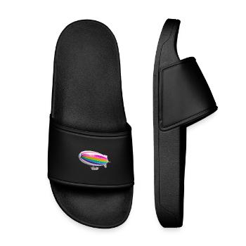 Imprimé Zeppelin arc-en-ciel - Claquettes enfant - noir - Devant