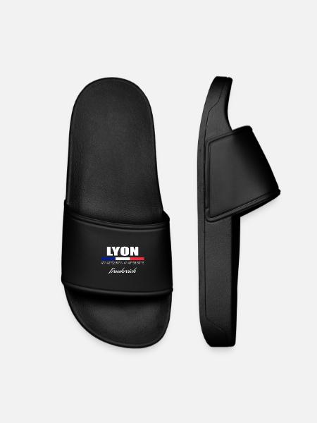 Lyon - Claquettes enfant - noir