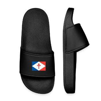 Les Forces navales francaises libres (FNFL) - Kids’ Pool Sliders - black - Front