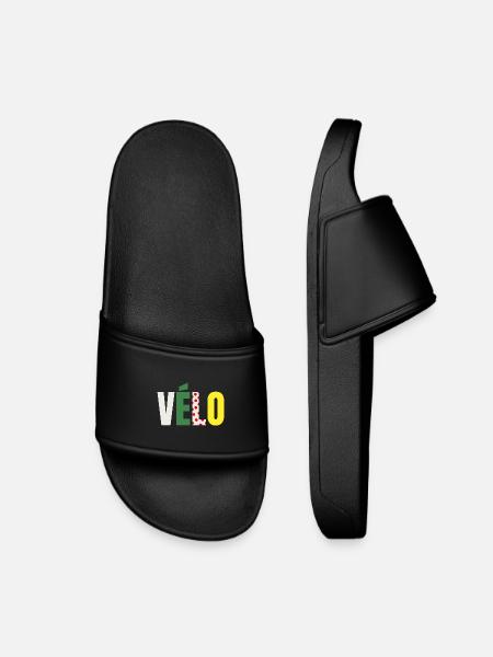 Cadeau Cycliste T-shirt Maillot Vélo Humour - Claquettes enfant - noir