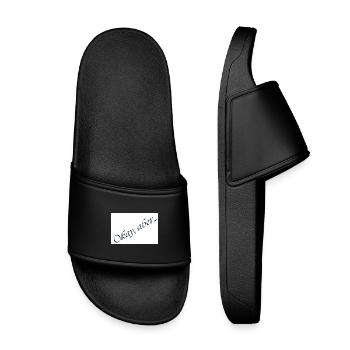 D’accord, mais... Message en italique - Claquettes enfant - noir - Devant