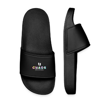 Chaos Music and Drama - Kids’ Pool Sliders - black - Front