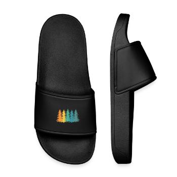 Cadeau rétro Forest Ranger - Claquettes enfant - noir - Devant