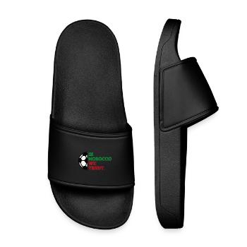 Au Maroc, nous avons confiance - Claquettes enfant - noir - Devant