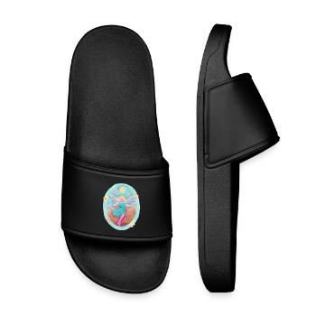 Magic Elf of Joy - Sonja Ariel von Staden - Kids’ Pool Sliders - black - Front
