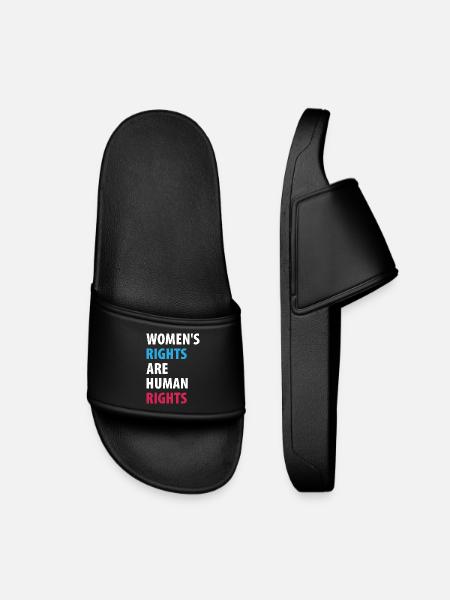 Les droits des femmes sont des droits humains - Claquettes enfant - noir