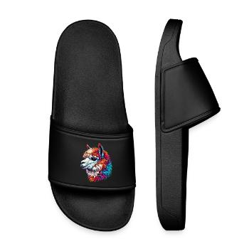 Alpaga - Claquettes enfant - noir - Devant