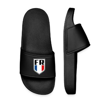 Drapeau de la France Symbole officiel français - Claquettes enfant - noir - Devant