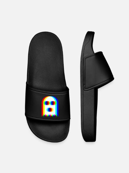 👻 RGB Ghost - Kids’ Pool Sliders - black