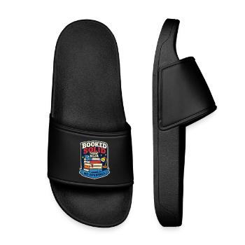 Booked Solid – No available dates - Kids’ Pool Sliders - black - Front