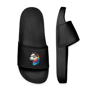 Alpaga - Claquettes enfant - noir - Devant