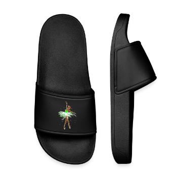 Graffiti Funky pulvérisateur Illustration Tattoo Art - Claquettes enfant - noir - Devant