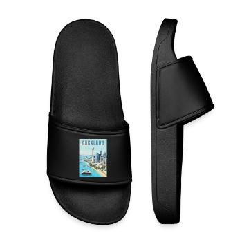 Horizon d’Auckland - Claquettes enfant - noir - Devant