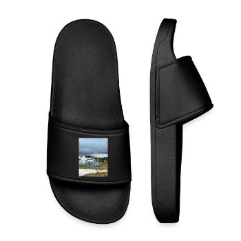 Lac rond en Oisans - Claquettes enfant - noir - Devant
