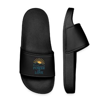 Pouvoir de l’amour : Soleil sur les nuages - Claquettes enfant - noir - Devant