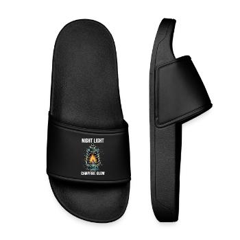 Night Light Campfire Glow Lanterne - Claquettes enfant - noir - Devant