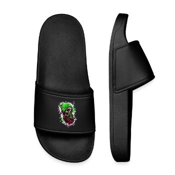 Crâne de bûcheron - Claquettes enfant - noir - Devant