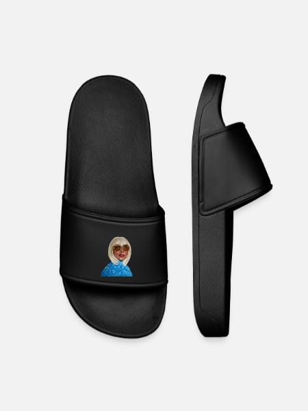 Von der Königin zur Prinzessin - Kinder Badelatschen - Schwarz