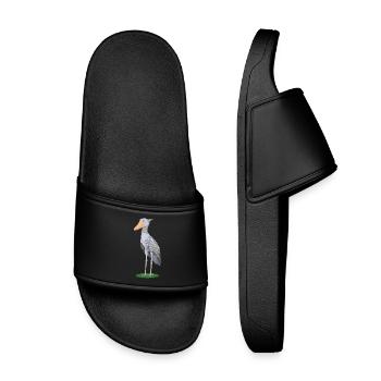 Steffen, shoe beak - Kids’ Pool Sliders - black - Front