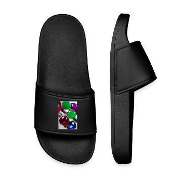 Pierres précieuses - Claquettes enfant - noir - Devant