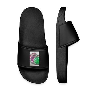 Pierres précieuses - Claquettes enfant - noir - Devant