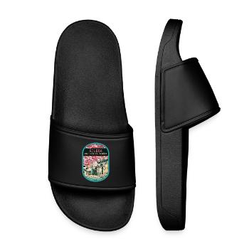 Luis de Camoes Artistic Street, Águeda - Kids’ Pool Sliders - black - Front