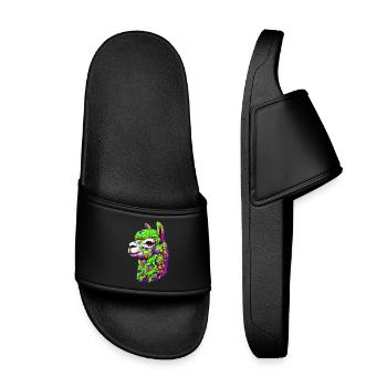 Alpaga - Claquettes enfant - noir - Devant