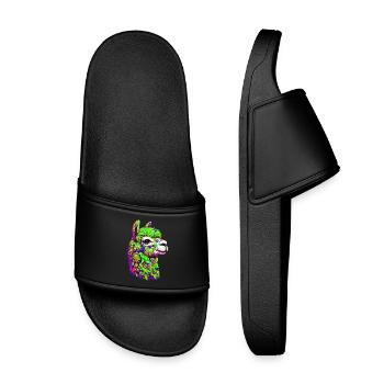 Alpaga - Claquettes enfant - noir - Devant