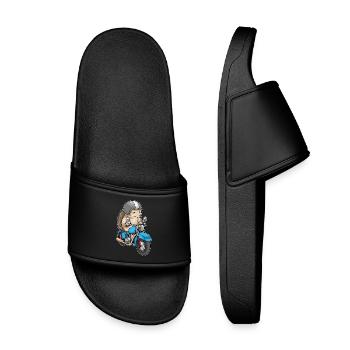Moto hérisson - Claquettes enfant - noir - Devant