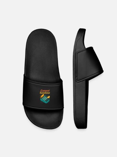 Soleil en conserve – Thé Pop-Art à la sardine - Claquettes enfant - noir