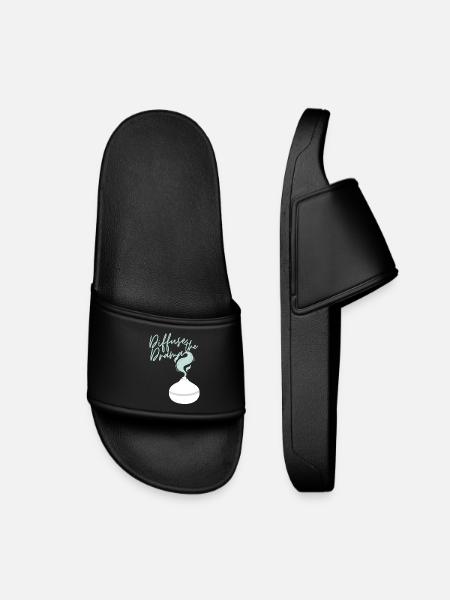 Diffuse the Drama - Kids’ Pool Sliders - black
